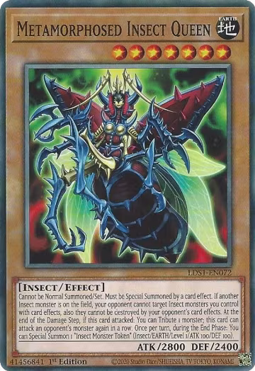 Metamorphosed Insect Queen (LDS1-EN072), Legendary Duelists: Season 1 — Yu-Gi-Oh! card price