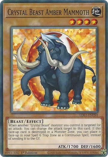 Crystal Beast Amber Mammoth (LDS1-EN094), Legendary Duelists: Season 1 — Yu-Gi-Oh! card price