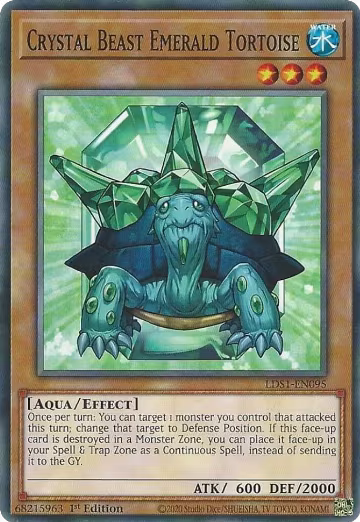 Crystal Beast Emerald Tortoise (LDS1-EN095), Legendary Duelists: Season 1 — Yu-Gi-Oh! card price