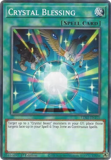 Crystal Blessing (LDS1-EN105), Legendary Duelists: Season 1 — Yu-Gi-Oh! card price
