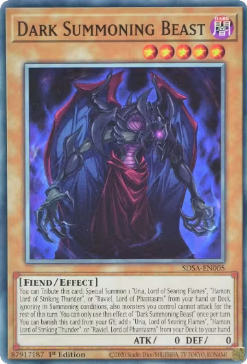 Dark Summoning Beast (SDSA-EN005), Structure Deck: Sacred Beasts — Yu-Gi-Oh! card price