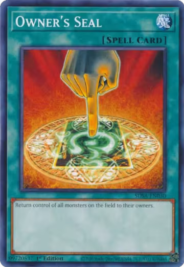 Owner's Seal (SDSA-EN030), Structure Deck: Sacred Beasts — Yu-Gi-Oh! card price