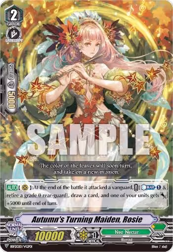 Autumn's Turning Maiden, Rosie (BSF2020/VGP01), Bushiroad Event Cards — Vanguard card price
