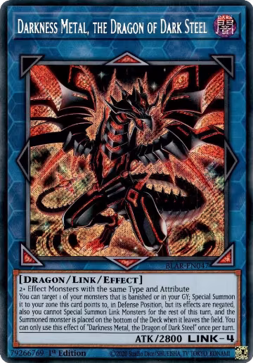 Darkness Metal, the Dragon of Dark Steel (BLAR-EN047), Battles of Legend: Armageddon — Yu-Gi-Oh! card price