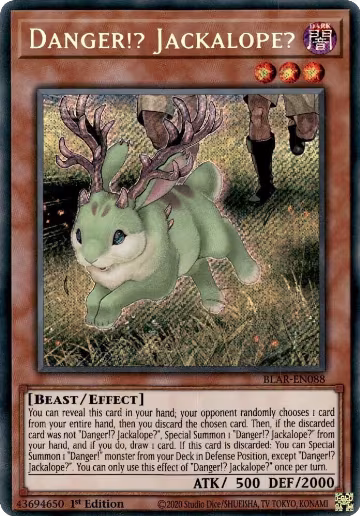 Danger!? Jackalope? (BLAR-EN088), Battles of Legend: Armageddon — Yu-Gi-Oh! card price