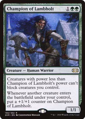 Champion of Lambholt (156), Double Masters — Magic card price