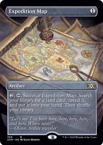 Expedition Map (Borderless) (359), Double Masters — Magic card price
