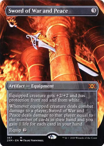 Sword of War and Peace (Borderless) (367), Double Masters — Magic card price
