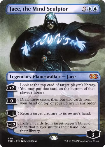 Jace, the Mind Sculptor (Borderless) (334), Double Masters — Magic card price