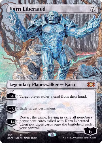 Karn Liberated (Borderless) (333), Double Masters — Magic card price