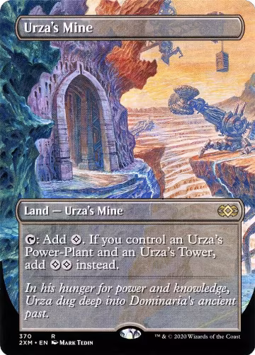 Urza's Mine (Borderless) (370), Double Masters — Magic card price