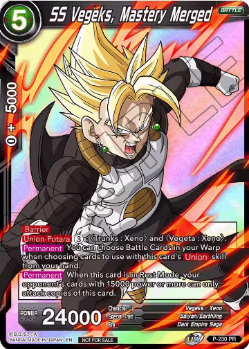 SS Vegeks, Mastery Merged (Alternate Art) (P-230), Promotion Cards — DB Super card price