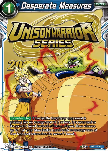 Desperate Measures (DB1-040), Tournament Promotion Cards — DB Super card price
