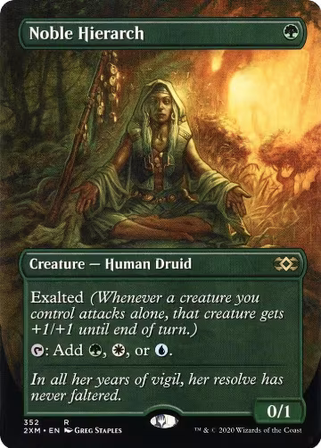 Noble Hierarch (Borderless) (352), Double Masters — Magic card price