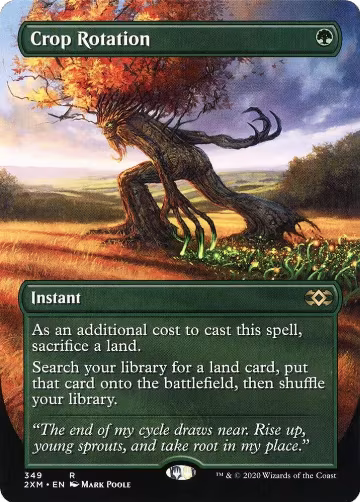 Crop Rotation (Borderless) (349), Double Masters — Magic card price