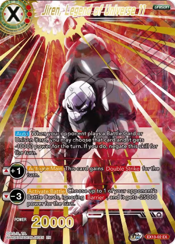 Jiren, Legend of Universe 11 (EX13-02), Special Anniversary Set 2020 — DB Super card price