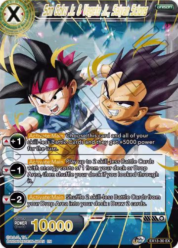 Son Goku Jr. & Vegeta Jr., Saiyan Scions (EX13-30), Special Anniversary Set 2020 — DB Super card price