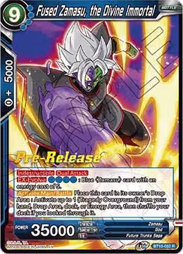 Fused Zamasu, the Divine Immortal (BT10-052), Rise of the Unison Warrior Pre-Release Cards — DB Super card price