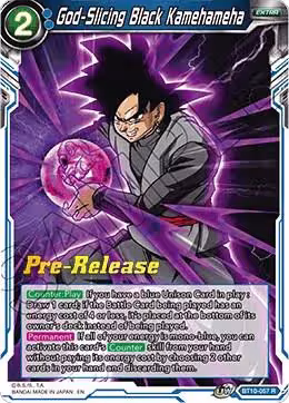God-Slicing Black Kamehameha (BT10-057), Rise of the Unison Warrior Pre-Release Cards — DB Super card price