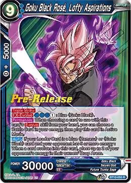 Goku Black Rose, Lofty Aspirations (BT10-050), Rise of the Unison Warrior Pre-Release Cards — DB Super card price