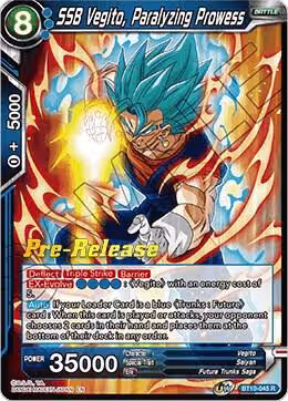 SSB Vegito, Paralyzing Prowess (BT10-045), Rise of the Unison Warrior Pre-Release Cards — DB Super card price
