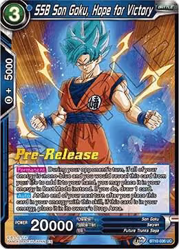 SSB Son Goku, Hope for Victory (BT10-036), Rise of the Unison Warrior Pre-Release Cards — DB Super card price