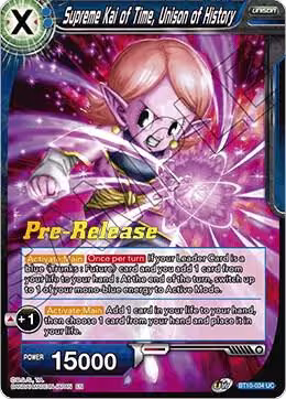 Supreme Kai of Time, Unison of History (BT10-034), Rise of the Unison Warrior Pre-Release Cards — DB Super card price