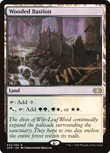 Wooded Bastion (332), Double Masters — Magic card price
