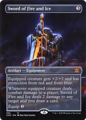 Sword of Fire and Ice (Borderless) (365), Double Masters — Magic card price