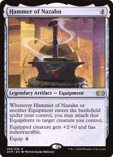 Hammer of Nazahn (260), Double Masters — Magic card price