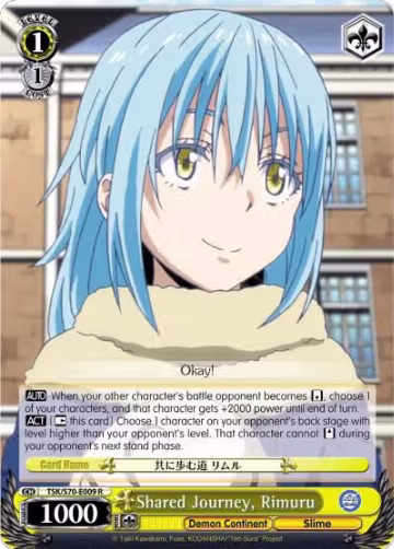 Shared Journey, Rimuru (TSK/S70-E009 R), That Time I Got Reincarnated as a Slime — Weiß Schwarz card price
