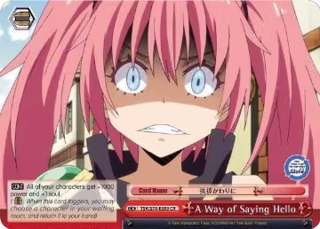A Way of Saying Hello (TSK/S70-E059 CR), That Time I Got Reincarnated as a Slime — Weiß Schwarz card price