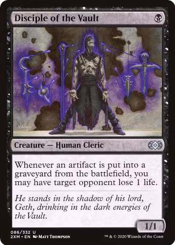 Disciple of the Vault (86), Double Masters — Magic card price