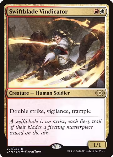 Swiftblade Vindicator (221), Double Masters — Magic card price