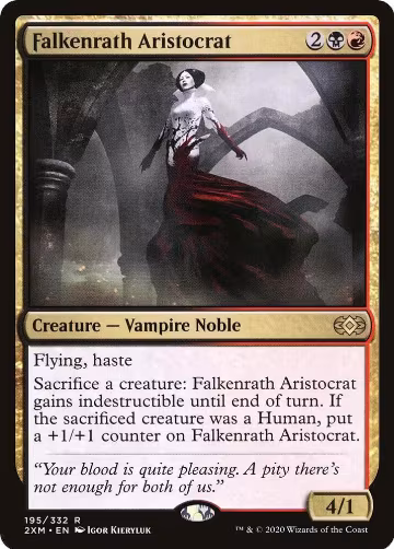 Falkenrath Aristocrat (195), Double Masters — Magic card price