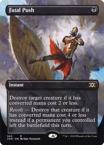 Fatal Push (Borderless) (343), Double Masters — Magic card price