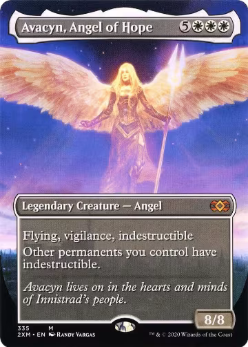 Avacyn, Angel of Hope (Borderless) (335), Double Masters — Magic card price