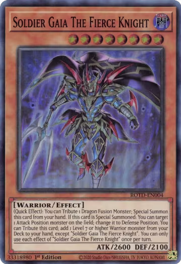 Soldier Gaia The Fierce Knight (ROTD-EN004), Rise of the Duelist — Yu-Gi-Oh! card price