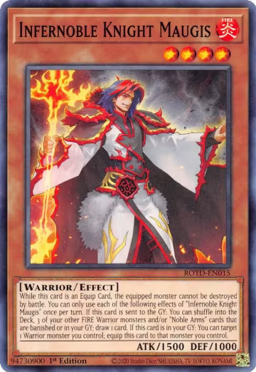 Infernoble Knight Maugis (ROTD-EN015), Rise of the Duelist — Yu-Gi-Oh! card price
