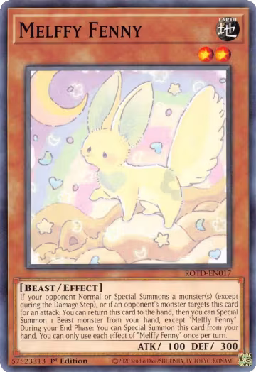 Melffy Fenny (ROTD-EN017), Rise of the Duelist — Yu-Gi-Oh! card price