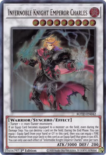 Infernoble Knight Emperor Charles (ROTD-EN042), Rise of the Duelist — Yu-Gi-Oh! card price