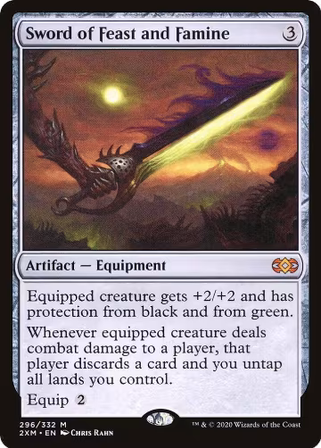 Sword of Feast and Famine (296), Double Masters — Magic card price