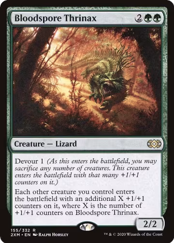 Bloodspore Thrinax (155), Double Masters — Magic card price