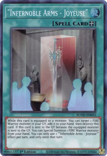 "Infernoble Arms - Joyeuse" (ROTD-EN055), Rise of the Duelist — Yu-Gi-Oh! card price