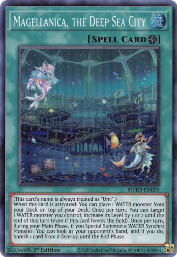 Magellanica, the Deep Sea City (ROTD-EN059), Rise of the Duelist — Yu-Gi-Oh! card price