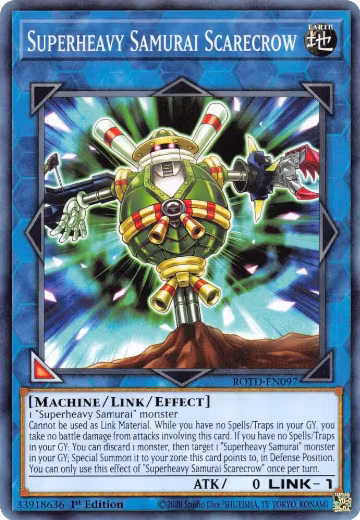 Superheavy Samurai Scarecrow (ROTD-EN097), Rise of the Duelist — Yu-Gi-Oh! card price