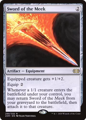Sword of the Meek (299), Double Masters — Magic card price