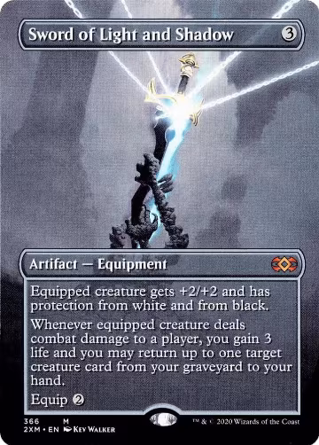 Sword of Light and Shadow (Borderless) (366), Double Masters — Magic card price
