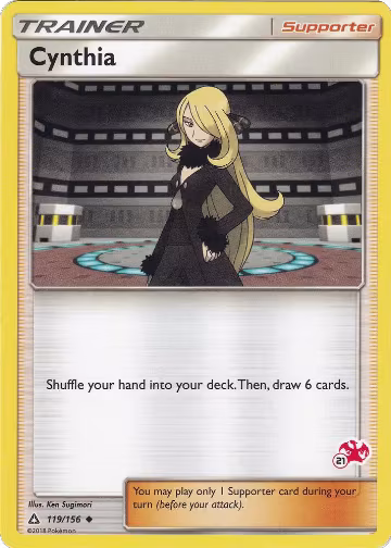 Cynthia - 119/156 (#21 Charizard Stamped) (119/156), Battle Academy — Pokémon card price