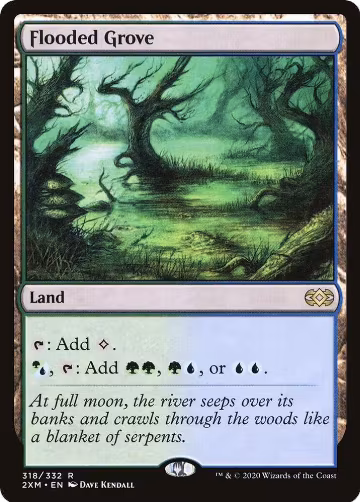 Flooded Grove (318), Double Masters — Magic card price